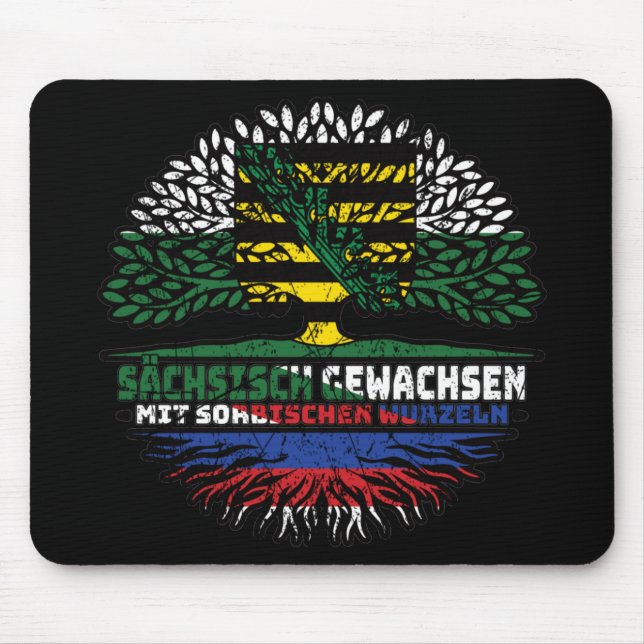 Sachsen Sächsisch Sorbisch Sorben Baum Wurzel Flag Musmatta (Framsidan)