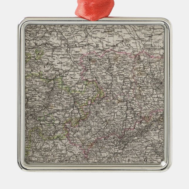 Sachsen, Thuringen och neighboring länder Julgransprydnad Metall (Framsidan)