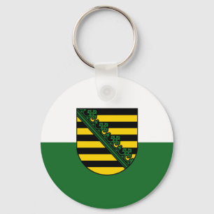 Sachsens Flagga Nyckelring
