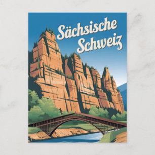 Sächsische Schweiz Sachon Schweiz Tyskland Vykort