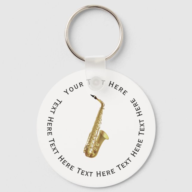 Sachsofon Instrument Nyckelring (Framsida)
