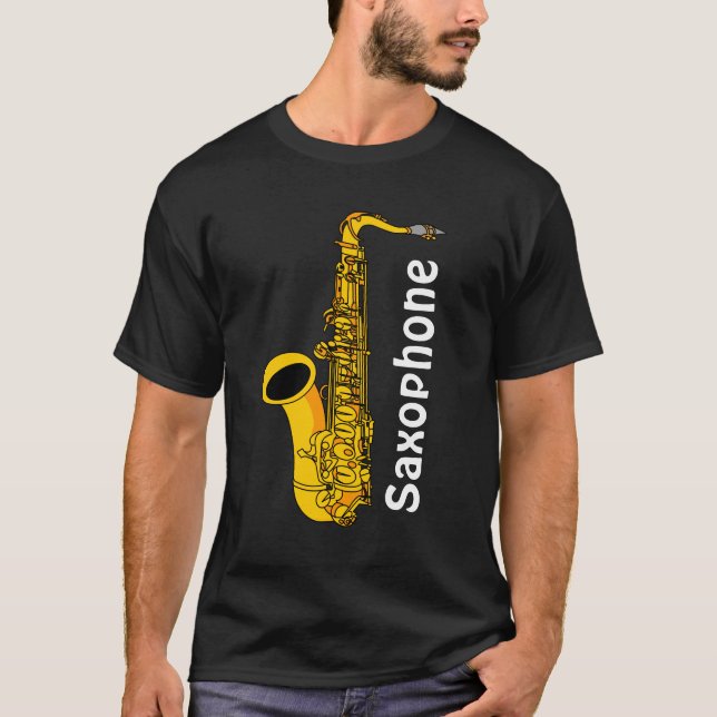 Sachsofon Text T Shirt (Framsida)