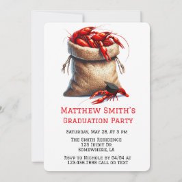 Sack av Kräftor Studentfest Inbjudningar