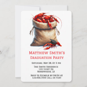 Sack av Kräftor Studentfest Inbjudningar