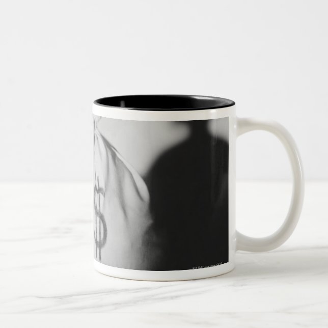 Säck av pengar Två-Tonad mugg (Höger)