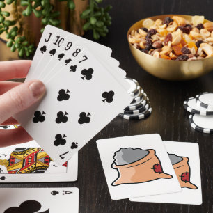 Sack av uppspelningskort för jord casinokort