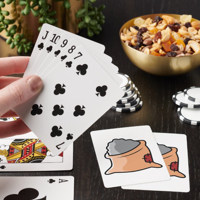 Säck cement byggmaterial casinokort (På plats)