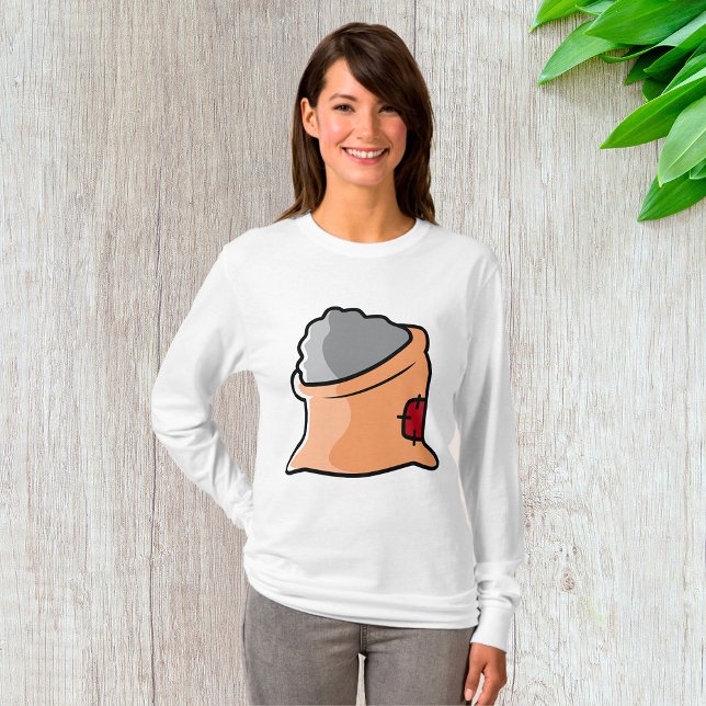 Säck cement byggmaterial t shirt (Skapare uppladdad)