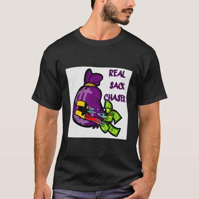 Sack Chaser Lila Money T Shirt (Framsida)