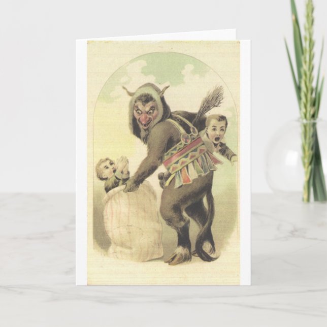 Sack of Krampus Helgkort (Framsida)