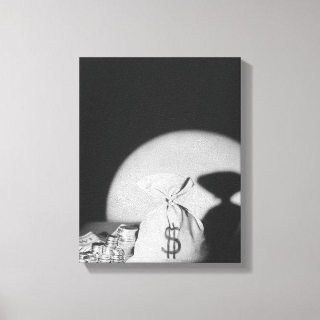 Sack of Money Canvastryck (Framsida)