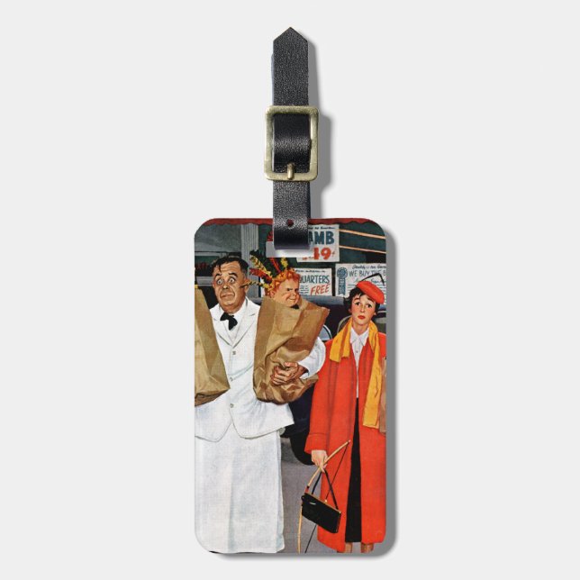 Säckfullt av besvärar bagagebricka (Vertikal Framsida)