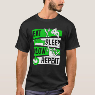 Säckpipa Säckpipor Äta Sova Blåsa Upprepa T Shirt
