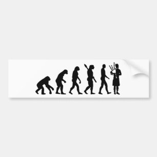 Säckpipe- evolution bildekal