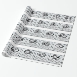 Säckpipe- licens presentpapper