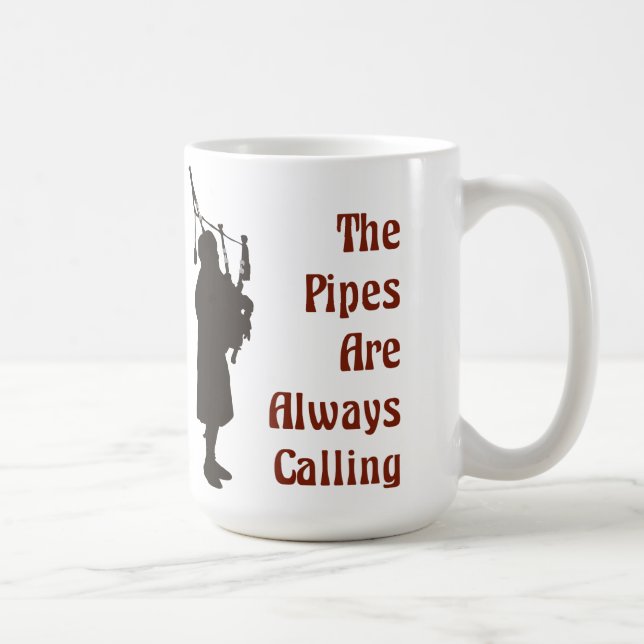 Säckpipe- mugg - rör kallar alltid (Höger)