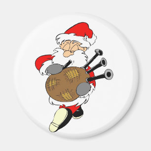 Säckpipe- Santa Magnet
