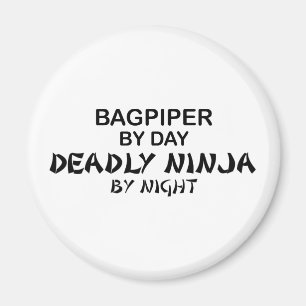 Säckpipeblåsare dödliga Ninja vid natt Magnet