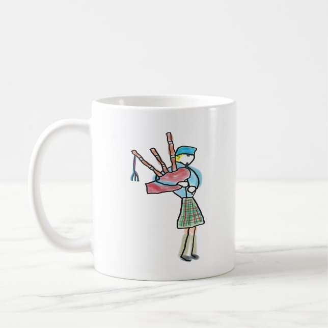 Säckpipespel Kaffemugg (Vänster)