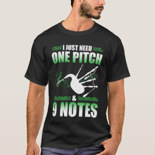 Säckpipor för säckpipespelare Säckpipespelare Säck T Shirt