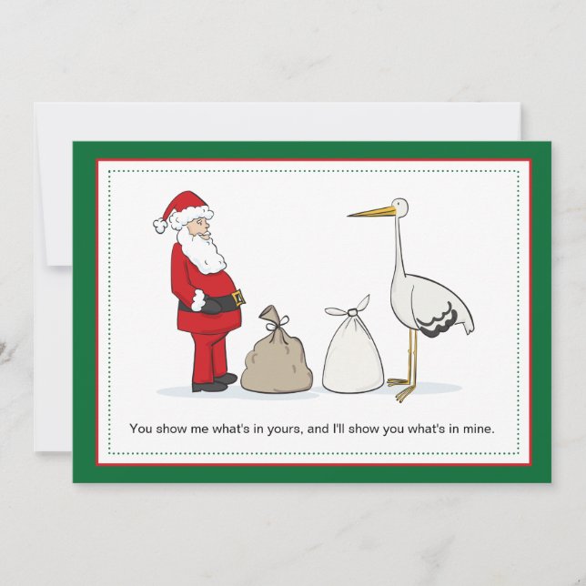 Sacks Gravid - julaviseringspaket Julkort (Framsida)