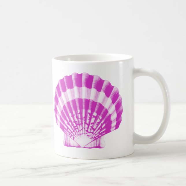 Säckskal - morchid och vitt kaffemugg (Höger)