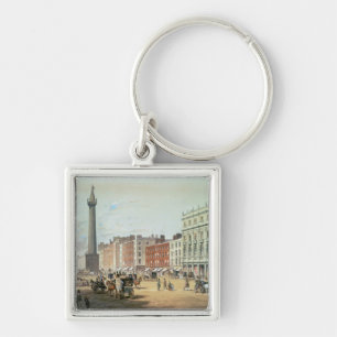 Sackville gata, Dublin Fyrkantig Silverfärgad Nyckelring
