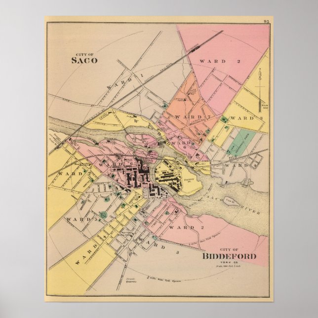 Saco, Biddeford Poster (Framsidan)