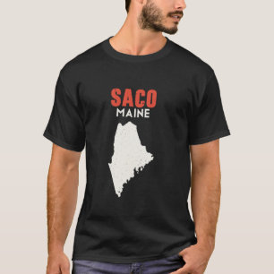 Saco Maine USA State America Travel Mainer T Shirt