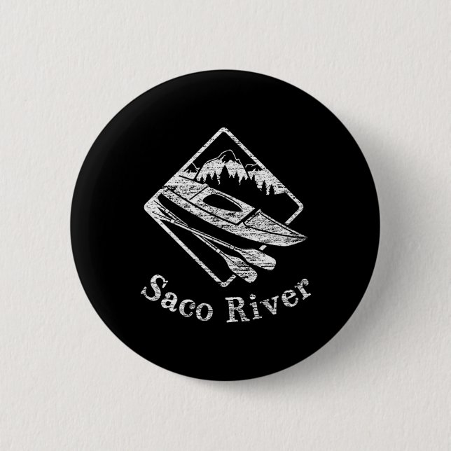 Saco River Kayak Kayaking Boating Rapids Canoe Pad Knapp (Framsida)