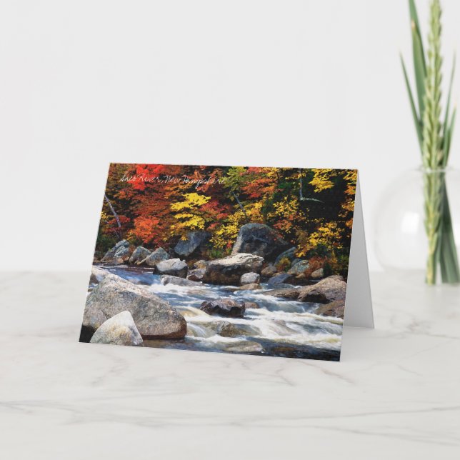 Saco River, New Hampshire Note eller Greeting Card Kort (Framsida)