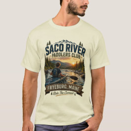 Saco River Paddlers Club Fryeburg Maine Tonåring T Shirt