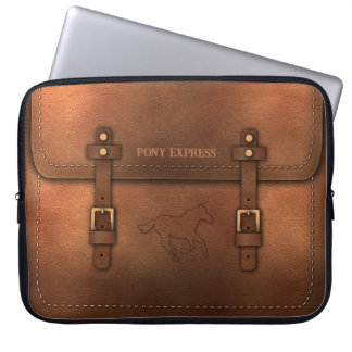 Sacoche aspect cuir du Pony Express Laptop Fodral