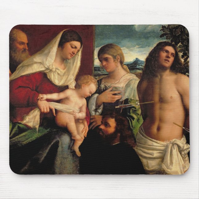 Sacra Conversatione med SS. Catherine Sebastian Musmatta (Framsidan)