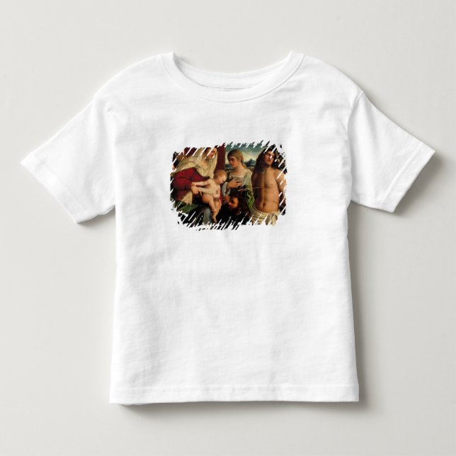 Sacra Conversatione med SS. Catherine Sebastian T Shirt (Framsida)