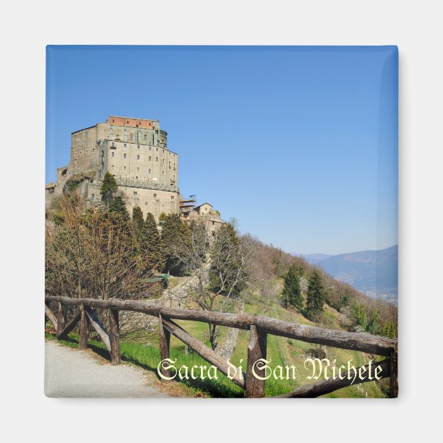 Sacra di San Michele i Italien Magnet (Framsidan)