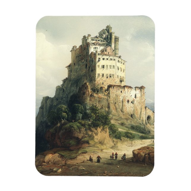 Sacra di San Michele klostret Alpin konst Magnet (Vertikal)