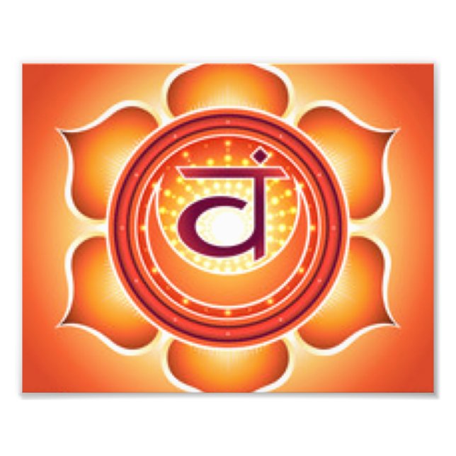Sacral Chakra Fototryck (Framsidan)