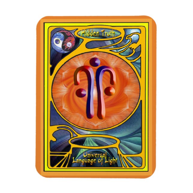 Sacral Chakra - Gömt sanning Magnet (Vertikal)