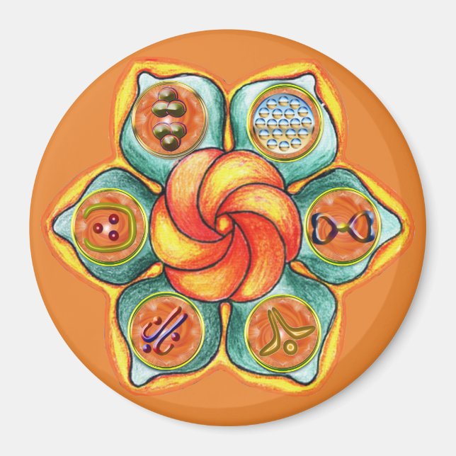 Sacral Chakra Magnet (Framsidan)