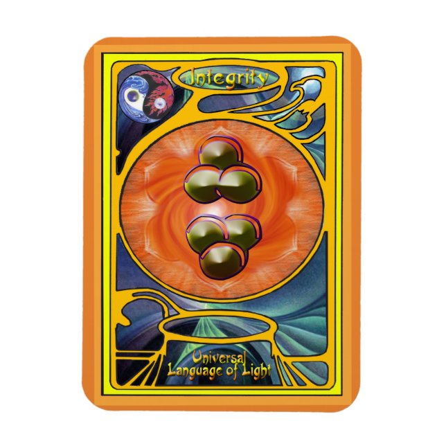 Sacral Chakra Mandala - interity Magnet (Vertikal)