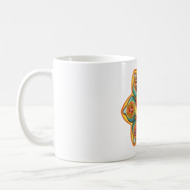 Sacral Chakra Mandala Kaffemugg (Vänster)