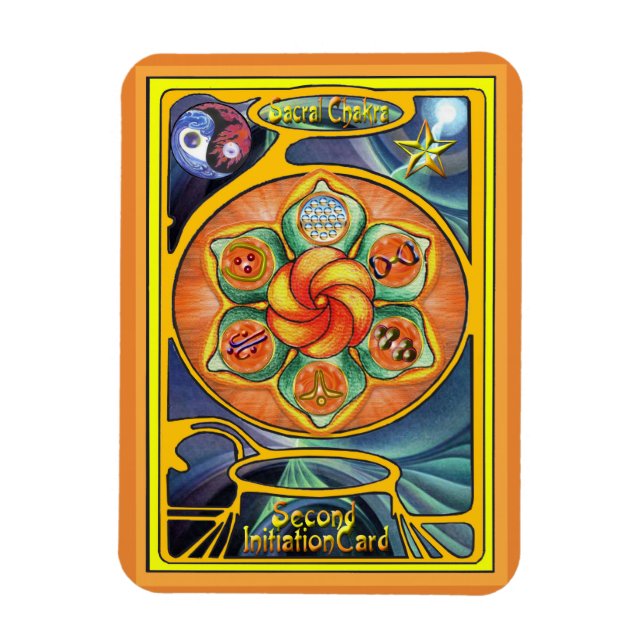 Sacral Chakra Mandala Magnet (Vertikal)