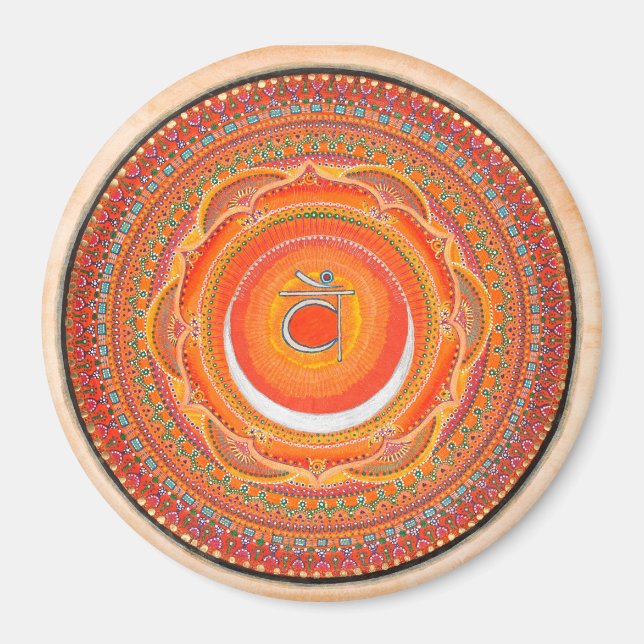 Sacral Chakra Mandala Magnet (Framsidan)