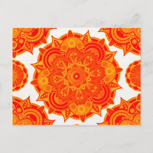 Sacral Chakra Mandala Vykort