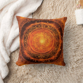 Sacral Chakra Orange Mandala Pillow Kudde