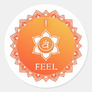 Sacral Chakra.. Runt Klistermärke