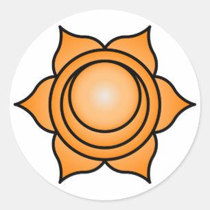 Sacral Chakra Runt Klistermärke