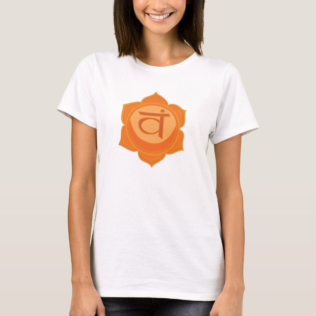 Sacral Chakra Svadhishthana Women's Canvas Top T-shirt (Framsida)