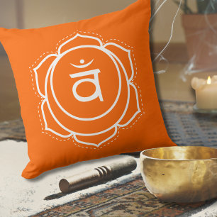 Sacral Chakra Svadhisthana Orange Meditation Kudde